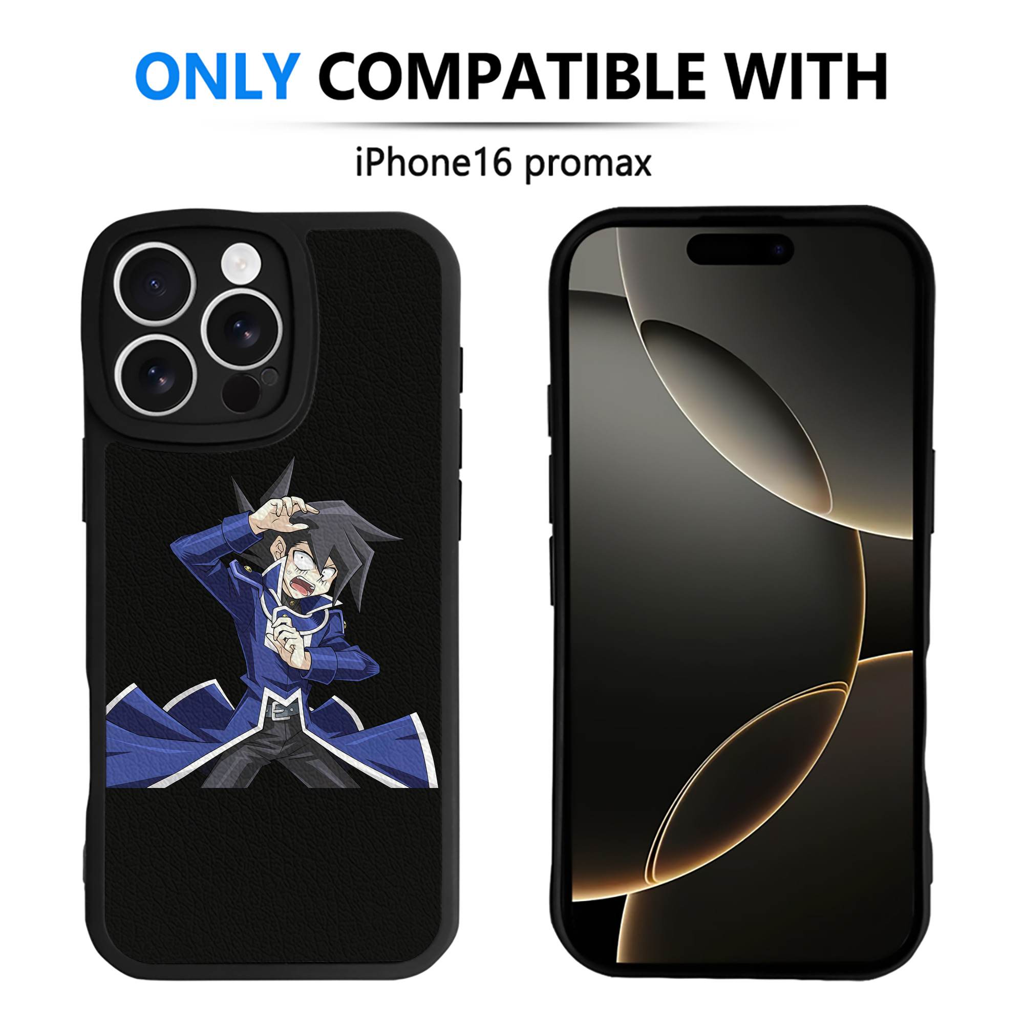 （画像用） 遊☆戯☆王 Yu-Gi-Oh! 【iPhone 16シリーズ対応】シリコンスマホケース（レザー調） 材質：シリコン